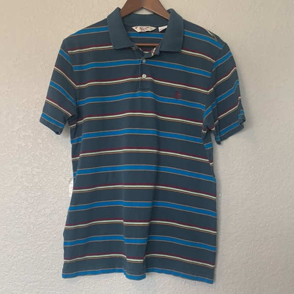 Vintage 2000 Y2K Original Penguin Short Sleeve Polo Shirt - L - Picture 2 of 3